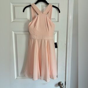 Soft peach LuLus homecoming/cocktail dress